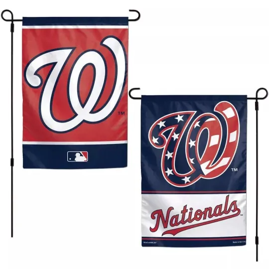 Discover Washington Baseball Flag Garden Style Double Sided Flag
