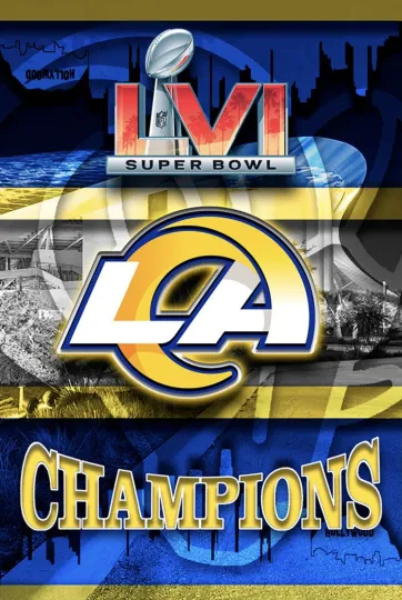 Discover Los Angeles Rams Super Bowl LVI Championship Poster LA Rams