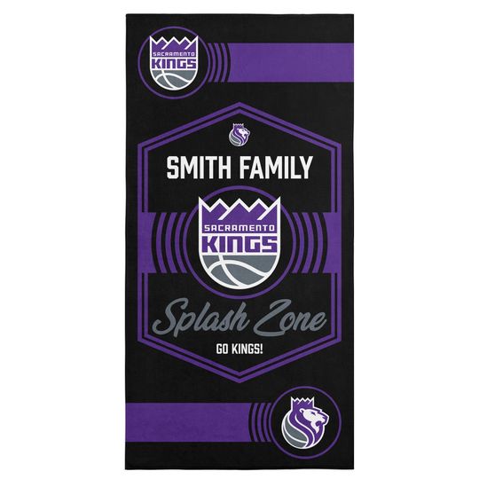 Discover Sacramento Kings Beach Towel: NBA Dominion Style, Personalized Fan Gift