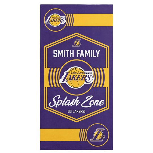 Discover Los Angeles Lakers Beach Towel: Personalized NBA Dominion Fan Gift