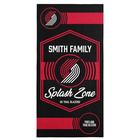 Discover Portland Trail Blazers Beach Towel: Personalized NBA Dominion Style
