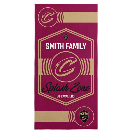 Cleveland Cavaliers Beach Towel: NBA Dominion Style, Personalized Fan Gift