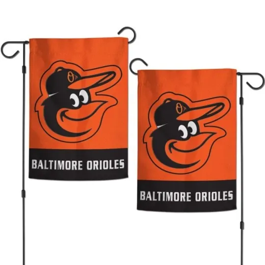 Discover BALTIMORE BASEBALL 2 SIDED EMBROIDERED APPLIQUE GARDEN FLAG