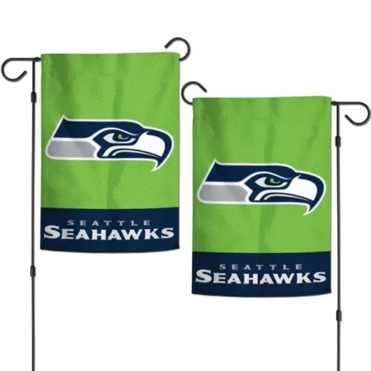 Discover SEATTLE 2 SIDED APPLIQUE GARDEN FLAG