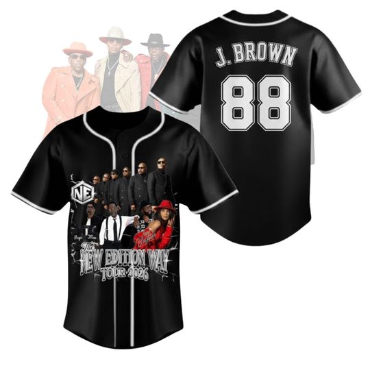 Custom The New Edition Way Tour 2026 Baseball Jersey, New Edition Shirt, Retro R&B Concert Tee, NE Concert Merch, NE4LIFE Tour, Music Fan