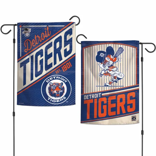 Discover DETROIT BASEBALL COOPERSTOWN STYLE 2 SIDED GARDEN FLAG