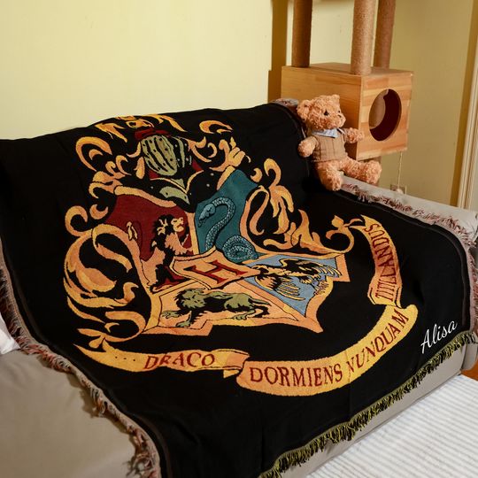 Custom Woven Blanket,Cotton Blanket,Personalized Throw for sofa,Picnic Blanket,Vintage Home Decor,Sofa Woven Blanket,House warming gift