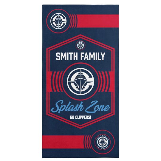 Discover Los Angeles Clippers Beach Towel - NBA Dominion Style, Personalized Fan Gift