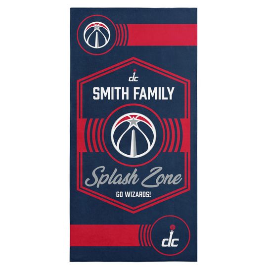 Discover Washington Wizards Beach Towel: NBA Dominion Style, Personalized Fan Gift