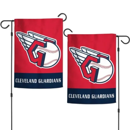 Discover CLEVELAND 2 SIDED EMBROIDERED APPLIQUE GARDEN FLAG