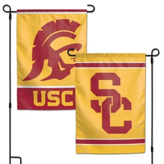 Discover USC TROJANS 2 SIDED GARDEN FLAG