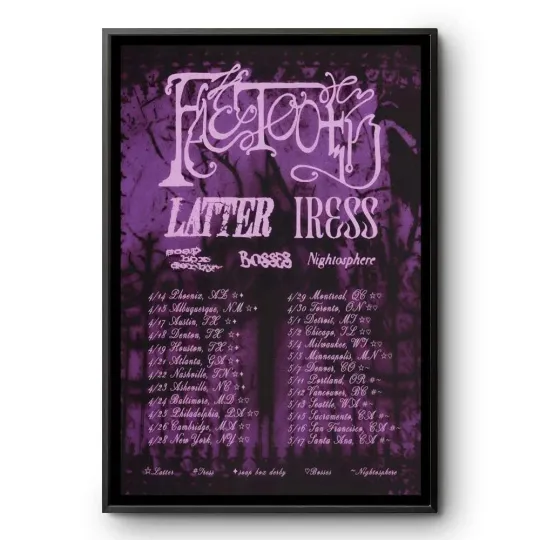 Discover Fleshwater Lifter Press Tour 2026 Concert Poster