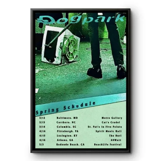 Discover Dogpark Tour Spring 2026 Concert Poster