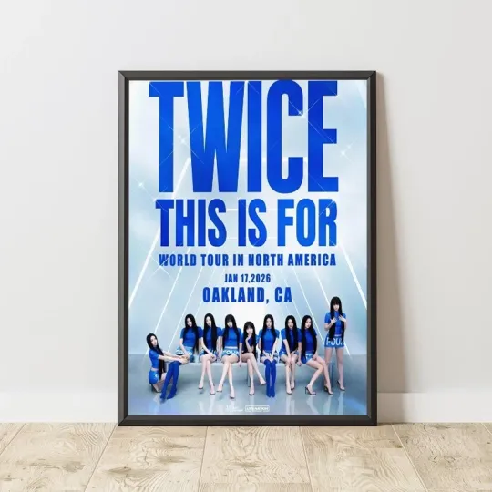 TWICE This Is For World Tour North America Oakland CA Jan 17 2026 poster