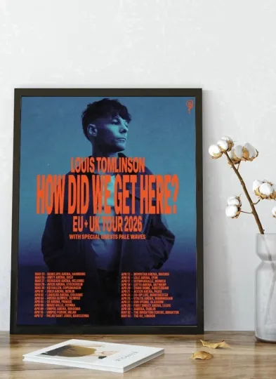Discover Louis Tomlinson EU+UK Tour 2026 Poster