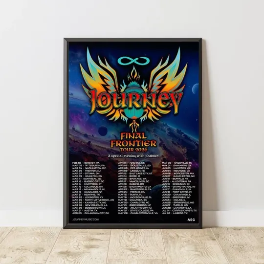 Discover Journey Final Frontier Tour 2026 North America Dates Concert Poster