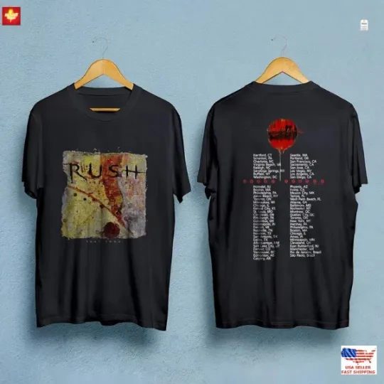 Discover Rush Vapor Trails Tour Double Sided T-Shirt Vintage Concert Tee 2002