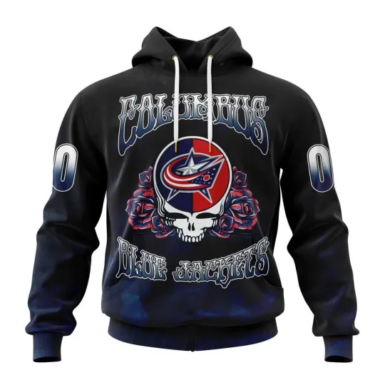 Personalized Columbus Blue Jackets 3D Hoodie, Grateful Dead Hoodie