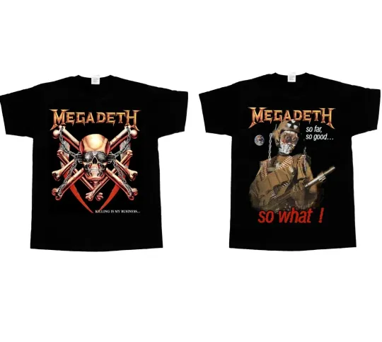 Megadeth "Killing Is My Business...So Far, So Good, So What" Double Sided T-Shirt