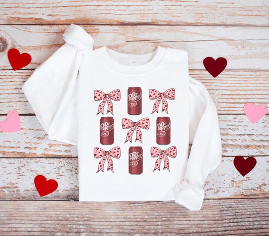 Discover Dr. Pepper Lover Bow Crewneck Sweatshirt