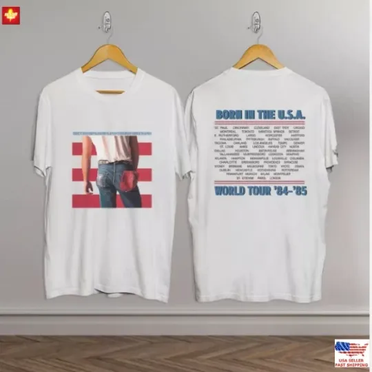 Bruce Springsteen 1984 Tour Double Sided Vintage T-Shirt
