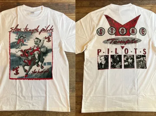 Discover Stone Temple Pilots White Concert T-Shirt