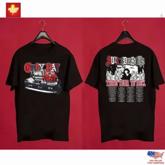 Grey Day 2022 Tour T-Shirt  
Suicide.boys 2022 Tour T-Shirt  
Double Sided Grey Day Tour T-Shirt