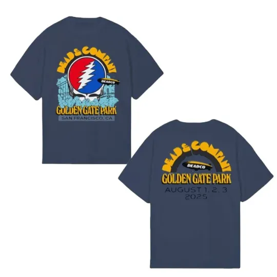 Discover Dead and Company San Francisco April 2025 T-Shirt Celebrating 60 Years