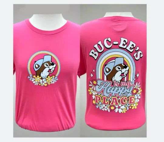 Discover Buc-Ee's Is My Happy Place Double Sided T-Shirt