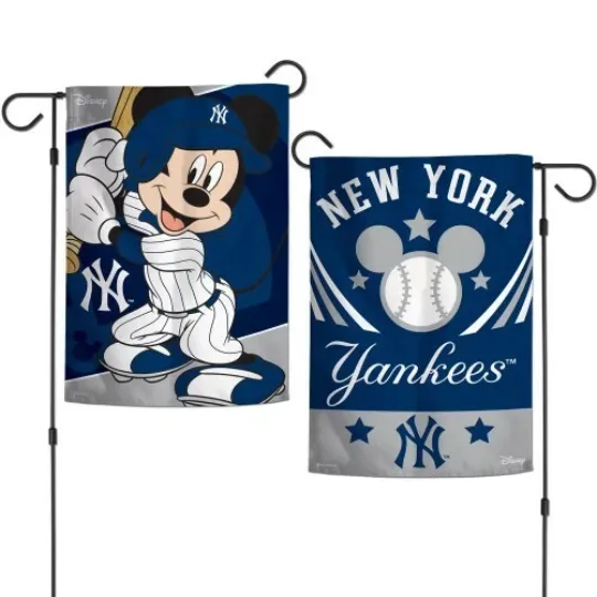 Discover NEW YORK MICKEY MOUSE 2 SIDED GARDEN FLAG