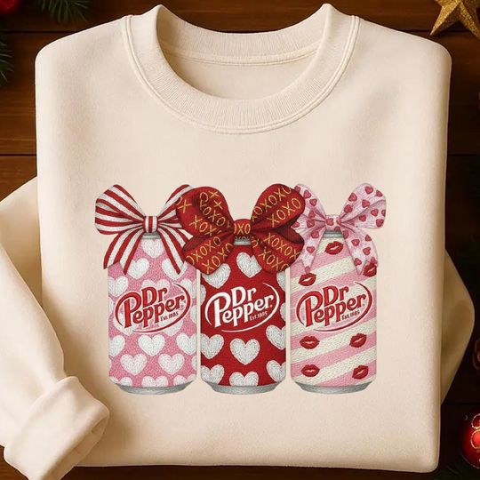 Discover Dr Pepper Valentines day Sweatshirt, Soda Lover Shirt, Gift For Her