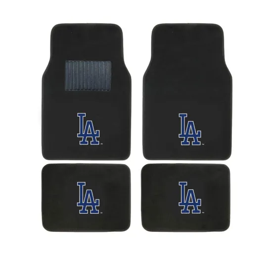 Discover New Los Angeles Dodgers Car Truck Front Rear Back Carpet Floor Mats Set