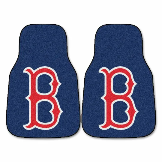 Discover Boston Red Sox Carpet Car Mat Set