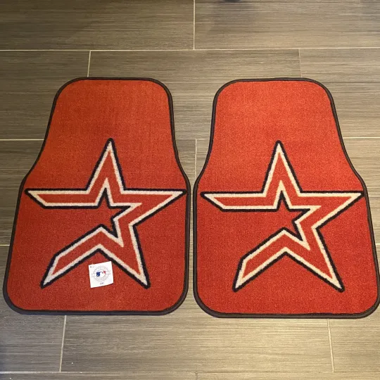Discover NEW Fanmats Houston Astros Baseball Carpet Car Mat Old Star Logo
