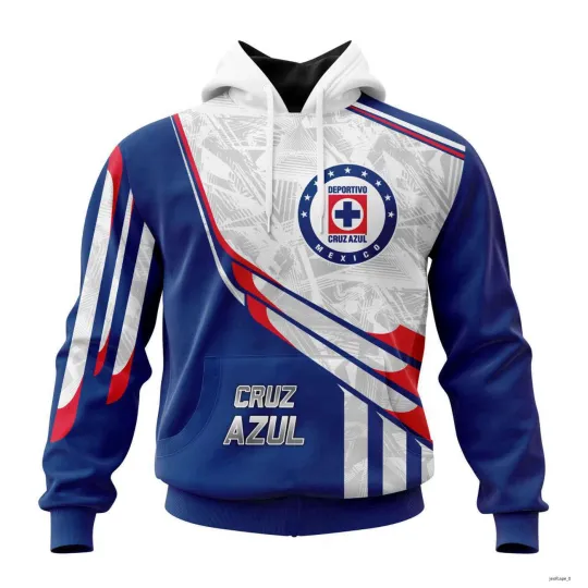Discover Personalized LIGA MX Cruz Azul 3D Hoodie