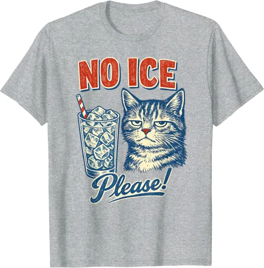 Discover No Ice Please! Funny Cat Unisex T-Shirt