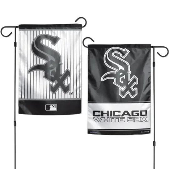 Discover CHICAGO WHITE SOX 2 SIDED GARDEN FLAG 12"X18" YARD BANNER MLB LICENSED