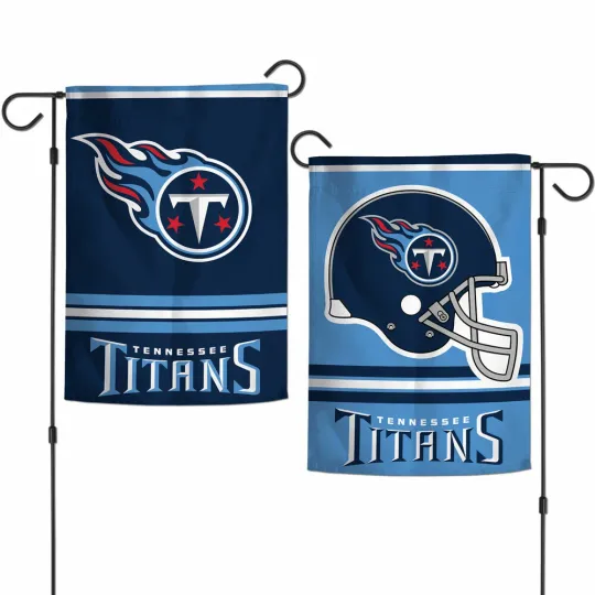 Discover TENNESSEE TITANS DOUBLE SIDED GARDEN FLAG 12"X18" YARD BANNER OUTDOOR RATED