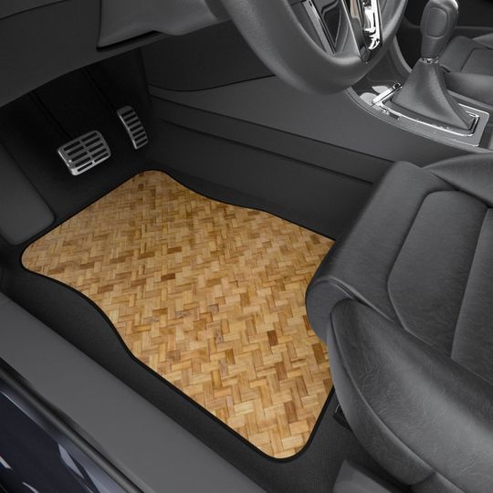 Discover Basket Weave Car Mats (NOT real woven basket materials)