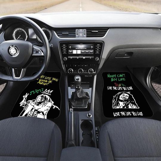Discover Jamaica Bob Marley Floor Row Car Mats