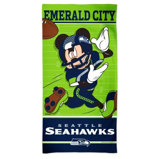 Discover SEATTLE CITY MICKEY MOUSE SPECTRA BEACH TOWEL NEW