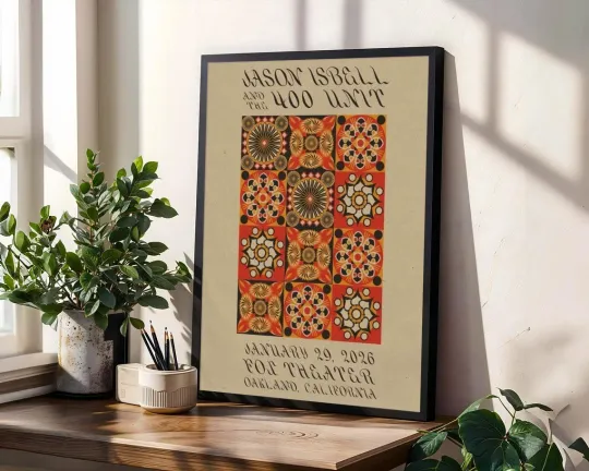 Jason Isbell And The 400 Unit Oakland, CA January 29 2026 Tour Poster