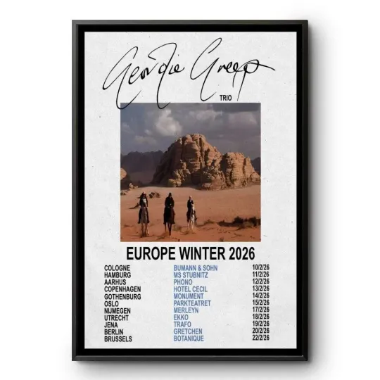 Discover Geordie Greep EU Winter 2026 Tour Poster Concert Wall Art