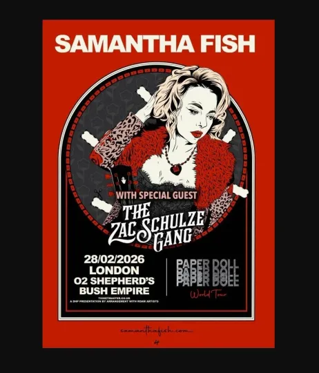 Discover Samantha Fish - Paper Doll World Tour 2026 Poster