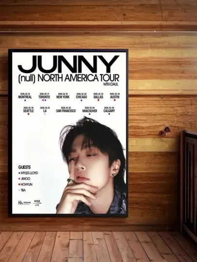 Discover JUNNY North America Tour 2026 Poster