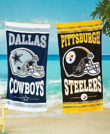 Discover football Beach Towel Pick Your Team