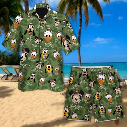Discover Disney Animal Kingdom Hawaiian Shirt, Mickey And Friends Short Sleeve, Disney Safari Shirt, Disney Vacation Holiday, Disneyworld Trip Shirt