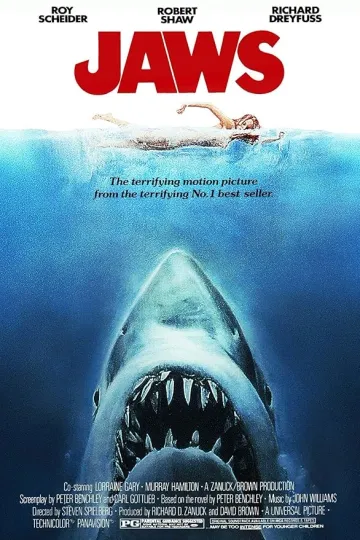 Discover Classic Shark Movie Poster | Vintage Ocean Thriller Wall Art