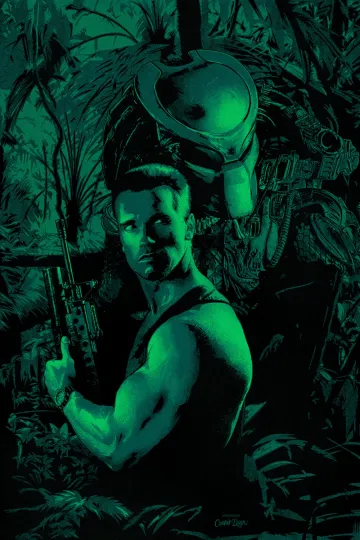 Discover Predator Movie Poster Schwarzenegger Ltd Edition x/50 Mondo