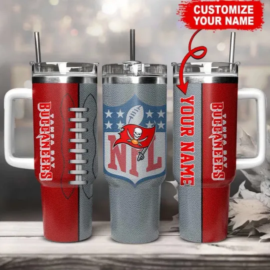 Discover Personalized Tampa Bay Football Team Buccaneerss 40 Oz Tumbler Gift for Fans